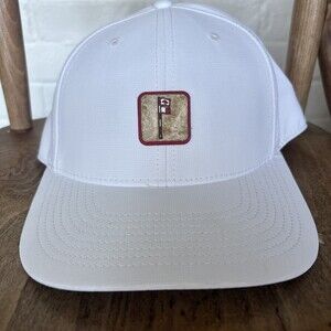 Friar’s Head Golf Club Hat White American Needle Snapback Performance Cap Rare